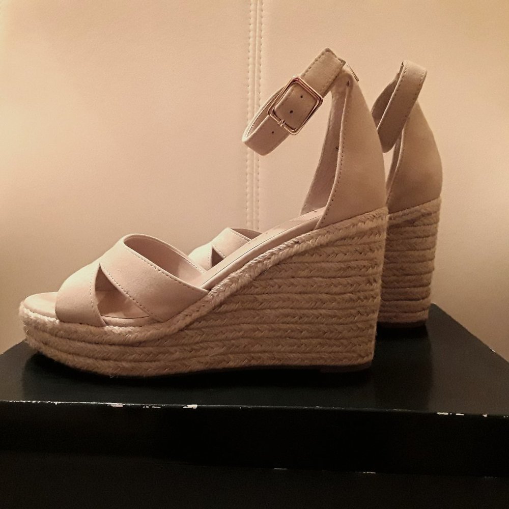 Beige Wedges